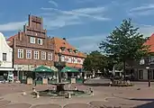 Fontaine sur den Markt