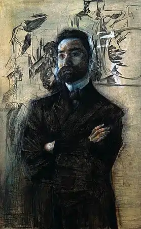 Valéri Brioussov. Portrait par Mikhaïl Vroubel
