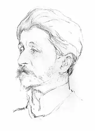 Portrait de Vroubel par Valentin Serov 1907.