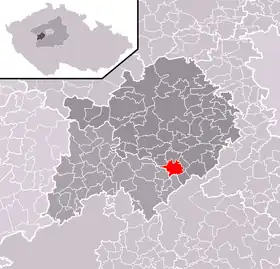 Localisation de Všeradice