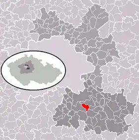 Localisation de Všestary