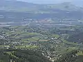 Vue sur les plaines au sud du col