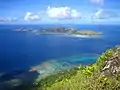 Vue sur Taravai et Agakauitai depuis le Mont Mokoto