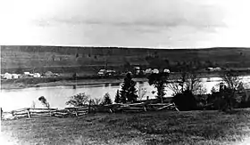 Vue du village en 1865.