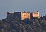 Face Nord et Ouest ( éclairée par le soleil couchant ) Fort Mont Alban