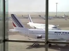 Vue sur le tarmac d'Orly.