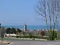 Vue sur le village d'Arromanches.