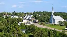 Vue du village de Grandes-Bergeronnes