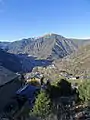 Vue sur Andorre-la-Vieille depuis la route d'Engolasters.