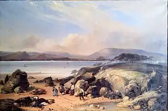 François-Joseph Dupressoir, Paysage maritime, XIXe siècle.