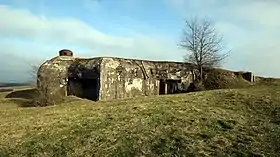 Vue d'ensemble de la casemate.