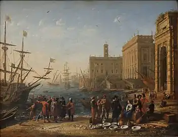 Vue d'un port avec le Capitole (1636), Paris, musée du Louvre.