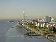 Vue de Lisbonne depuis le Parc des nations.
