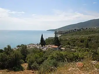 Vue de la côte au nord de Xeropigado