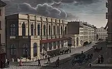 La salle Le Peletier (théâtre impérial de l'Opéra) vers 1821