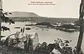 Vue de la rivière Oubangi en amont de Bangui, entre 1896 et 1910