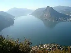 Monte Brè, à Lugano, canton Suisse du Tessin.