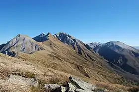 La face ouest et sud du puy de Sancy, vue depuis la Tour Carrée.