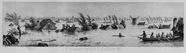 Vue du val de Loire le 22 octobre 1846.