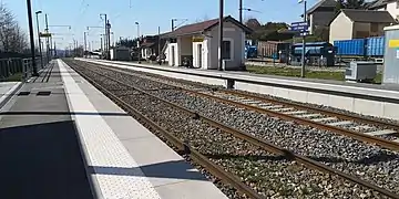 Vue de la gare de Groisy.