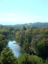 Vue sur le gave d'Oloron.