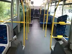 Vue intérieure d'un Heuliez GX 327 du réseau de bus SITUS.