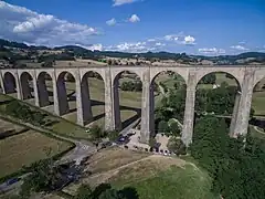 Photo éloignée du tronçon central.