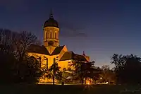 Vue nocturne de l'Abbaye