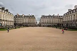 La place Royale, aujourd’hui place du Parlement-de-Bretagne.
