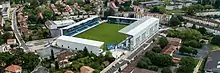 Le stade Pierre-Fabre en vue panoramique.