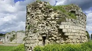 Une vue des ruines du château,