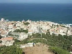 vue sur Bologhine depuis le téléphérique.