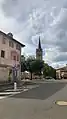 Vue sur l'église Saint-Martin.