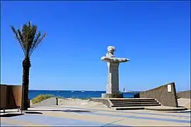 Vue sur l'accès d'une des plages de La Grande-Motte.