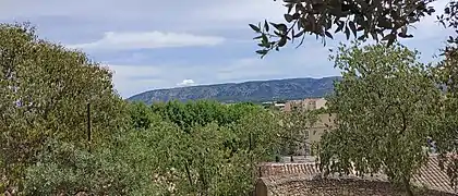 vue sur le centre-ville et le Luberon