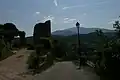 Vue sur le Mont Ventoux depuis le château (2008).