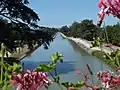 Vue sur le pont-canal