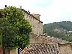 Vue sur le château (partie arrière)