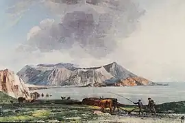 L'Île de Volcano vue de Lipari