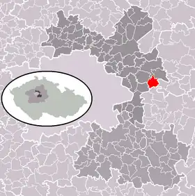 Localisation de Vyšehořovice
