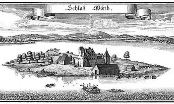 Château Wörth sur l'île de Mausinsel (en).