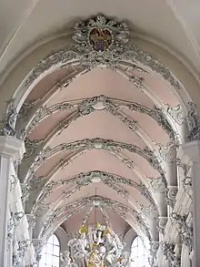 Plafond de l'église des Augustins de Wurtzbourg