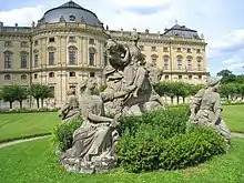 Sculpture du jardin de la Résidence de Wurtzbourg