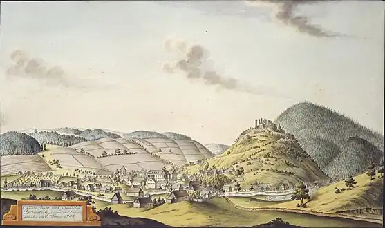 Potštejn en 1792, par Joann Venuto.