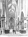 L'intérieur de la cathédrale en 1896.