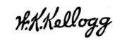 signature de Will Keith Kellogg