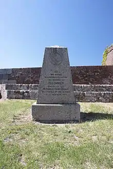 Stèle où étaient les cendres du général Dugommier.