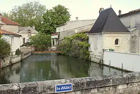 Le Juliat, avant le pont-écluse.