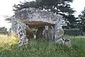 Le dolmen de Kerhuen Ouest.