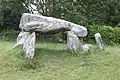 Entrée du dolmen.